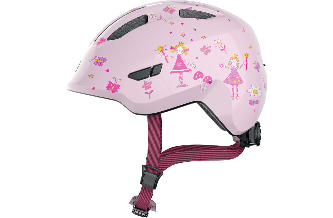 Abus Smiley 3.0 - Rose Princess - Kinder Fietshelm