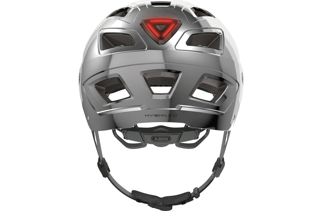 Abus Fietshelm Hyban 2.0 - Chrome Silver