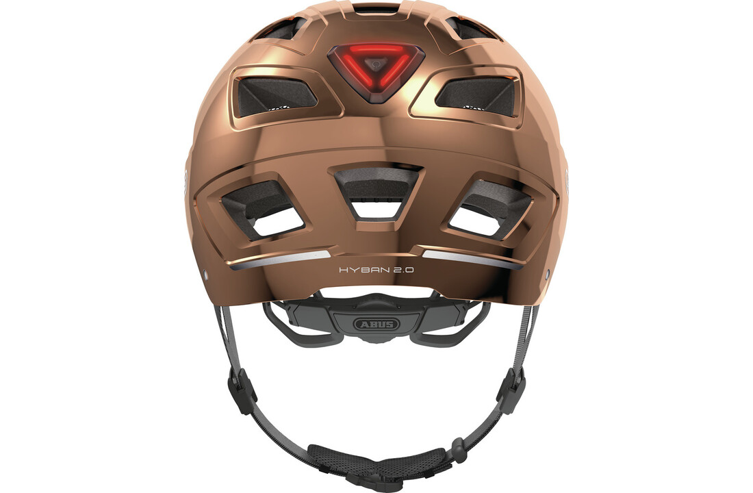 Abus Fietshelm Hyban 2.0 - Chrome Rosé