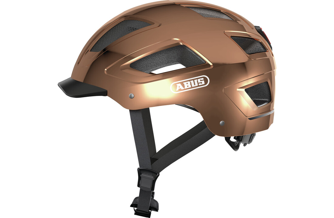 Abus Fietshelm Hyban 2.0 - Chrome Rosé