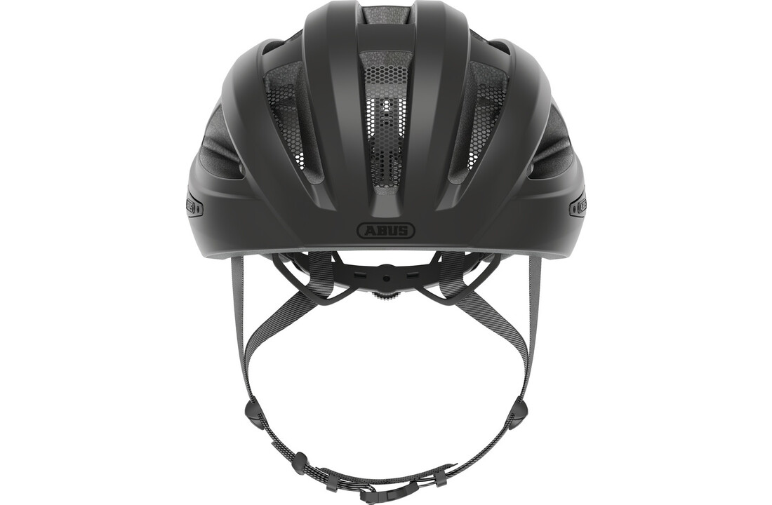 Abus Fietshelm Macator MIPS - Velvet Black Shiny - Inclusief Afneembaar Vizier