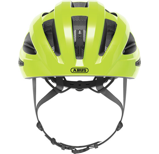 Abus Fietshelm Macator MIPS - Signal Yellow - Inclusief Afneembaar Vizier