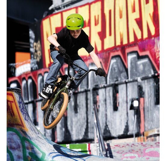 Abus Fietshelm Scraper 3.0 Kid - Shiny Green