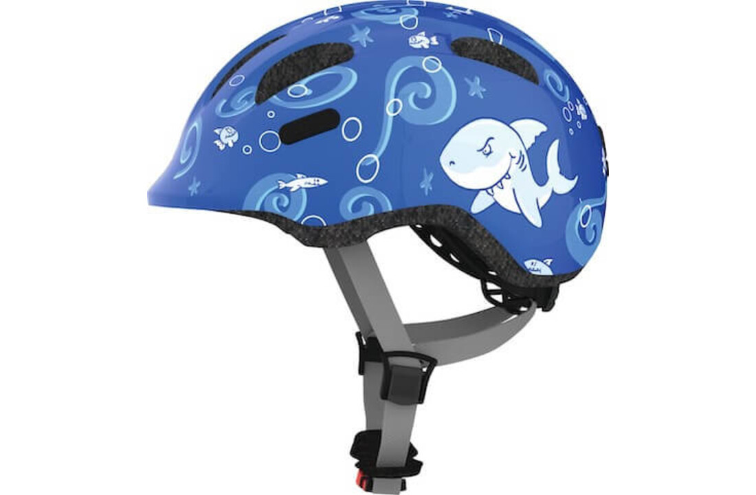 Abus Smiley 2.0 - Blue Sharky - Kinder Fietshelm