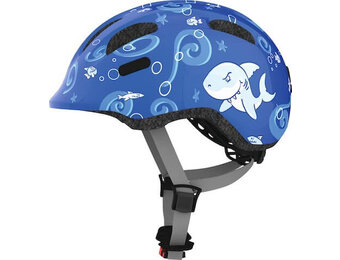 Abus Smiley 2.0 - Blue Sharky - Kinder Fietshelm