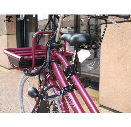 Tweedekansje! Zadel Op Stang Model 1 Voor Damesfiets Met Dubbele Stang