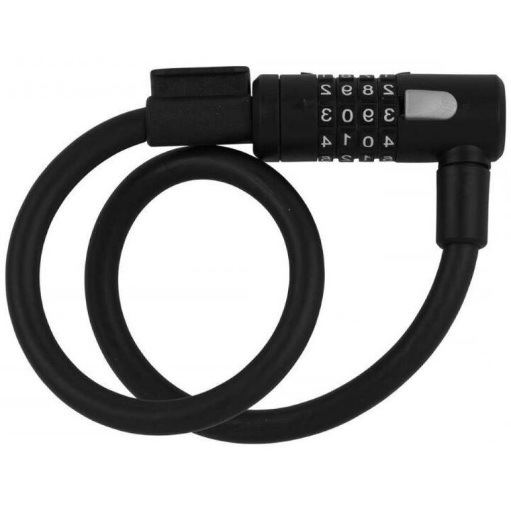 AXA Kabelslot Newton 60/12 - Met Code - Zwart