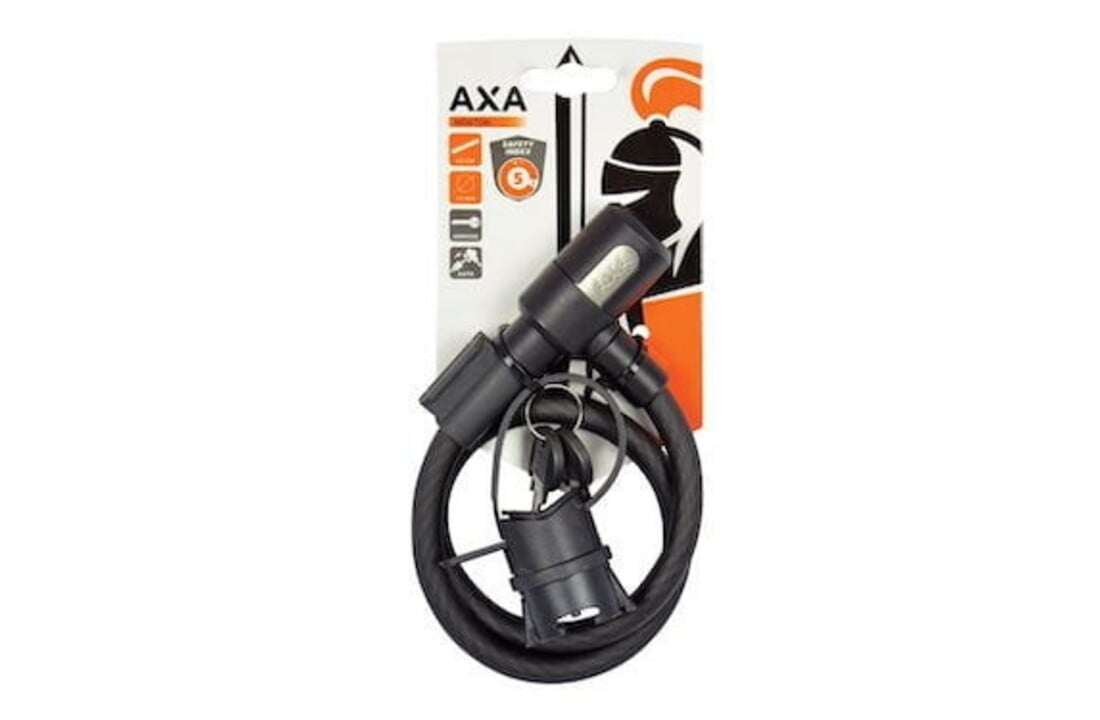 AXA Kabelslot Newton 60/12 - Met Code - Zwart