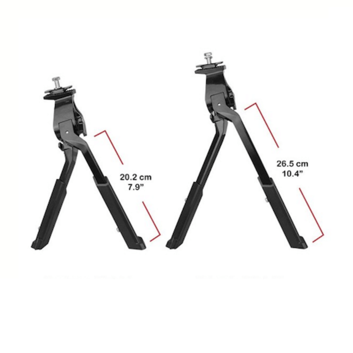 Falkx Dubbele Standaard Hopper - Verstelbaar 20'' t/m 28'' - Zwart - Staal - Poten Klappen Naar Links