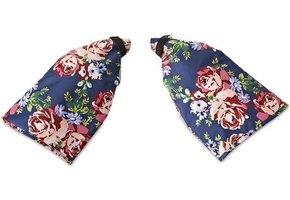 Basil Roses Handwarmers / Handmoffen Blauw Met Bloemen