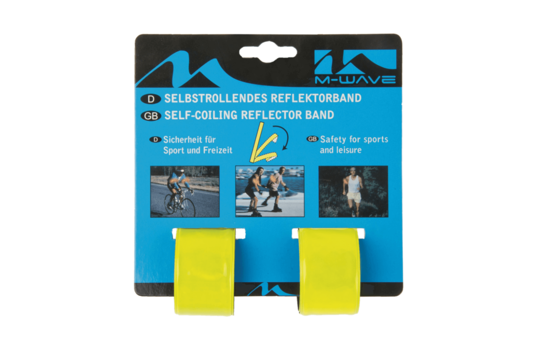 M-wave Zelf Oprollende Snapwrap Reflectorband 2 Stuks