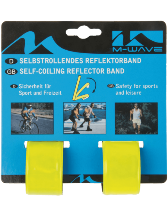 M-wave Zelf Oprollende Snapwrap Reflectorband 2 Stuks