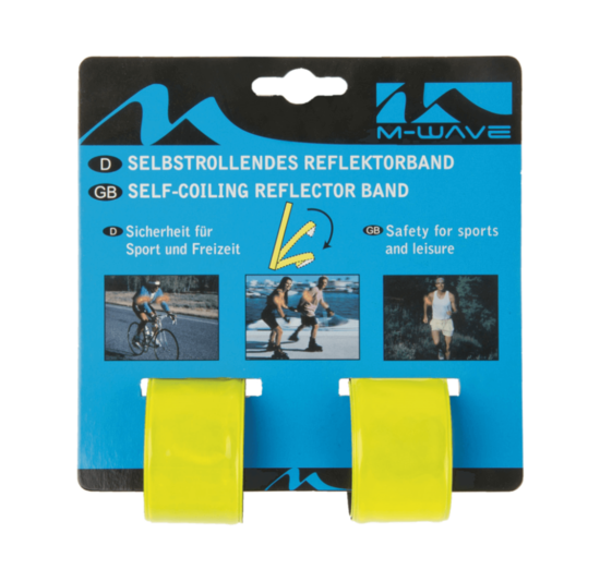 M-wave Zelf Oprollende Snapwrap Reflectorband 2 Stuks