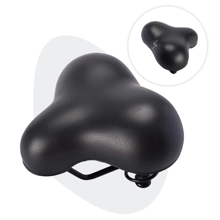 Voltano Rocky zadel / Fietszadel Met Punt - Zwart