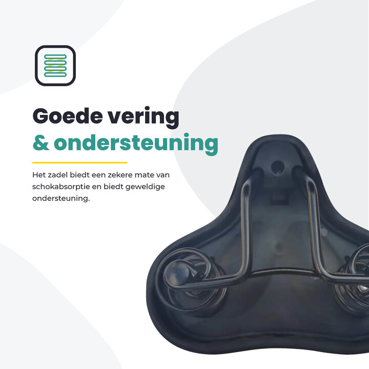 Voltano Rocky zadel / Fietszadel Met Punt - Zwart