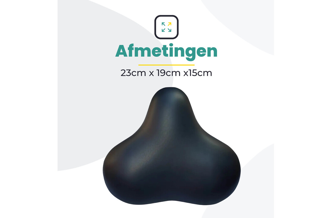Voltano Rocky zadel / Fietszadel Met Punt - Zwart