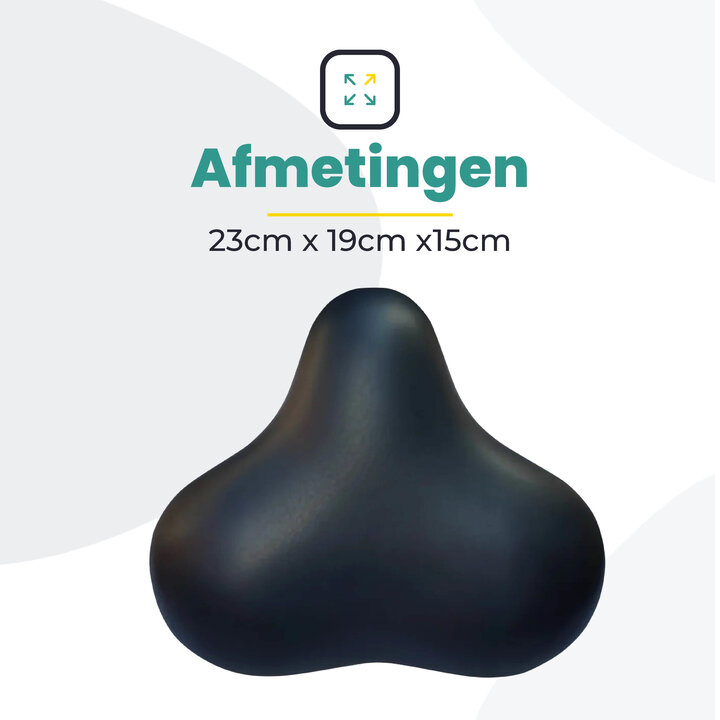 Voltano Rocky zadel / Fietszadel Met Punt - Zwart