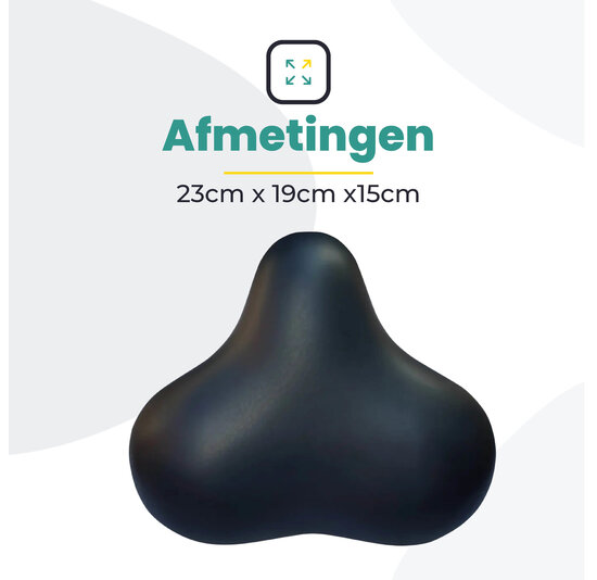 Voltano Rocky zadel / Fietszadel Met Punt - Zwart