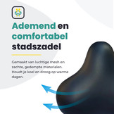 Voltano Rocky zadel / Fietszadel Met Punt - Zwart