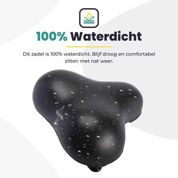 Voltano Rocky zadel / Fietszadel Met Punt - Zwart