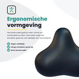 Voltano Rocky zadel / Fietszadel Met Punt - Zwart