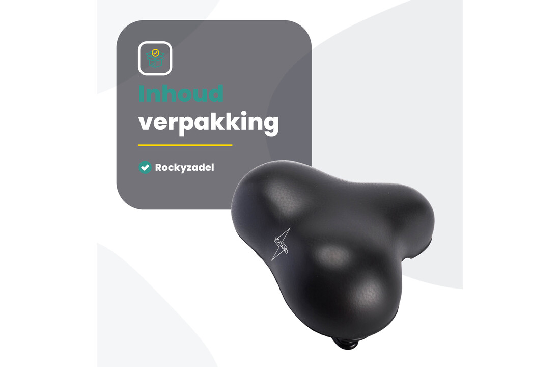 Voltano Rocky zadel / Fietszadel Met Punt - Zwart