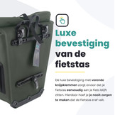 Voltano Luxe E-bike Fietstas 28L - Olijf Groen - Pakaftas Met Laptop vak - 100% Waterdicht