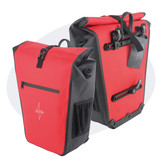 Voltano Luxe E-bike Fietstas 28L - Rood / Zwart - Pakaftas Met Laptop vak - 100% Waterdicht