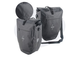 Voltano Luxe Fietstas 28L - Greek Zwart - Enkele Pakaftas