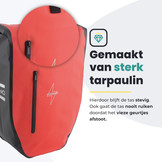 Voltano Luxe Fietstas 28L - Rood / Zwart - Enkele Pakaftas - 100% Waterdicht