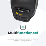 Voltano Luxe Fietstas 28L - Rood / Zwart - Enkele Pakaftas - 100% Waterdicht