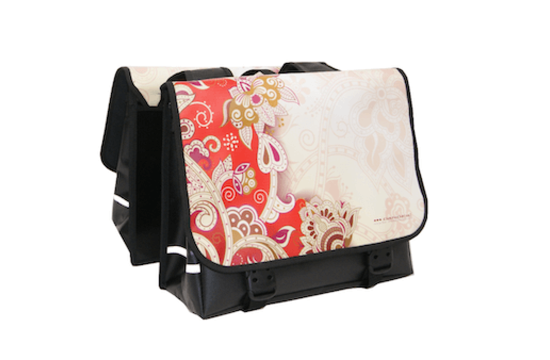 Dandell Dubbele Fietstas Cabluna - Vintage Rood / Zwart - 42L