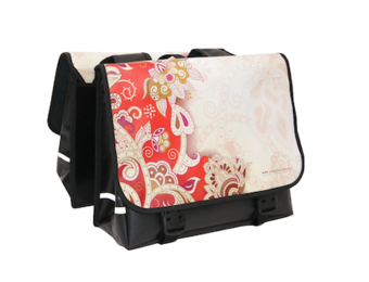 Dandell Dubbele Fietstas Cabluna - Vintage Rood / Zwart - 42L