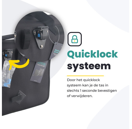 Voltano Voorgevormde Enkele Fietstas / Pakaftas - Zwart - 17L