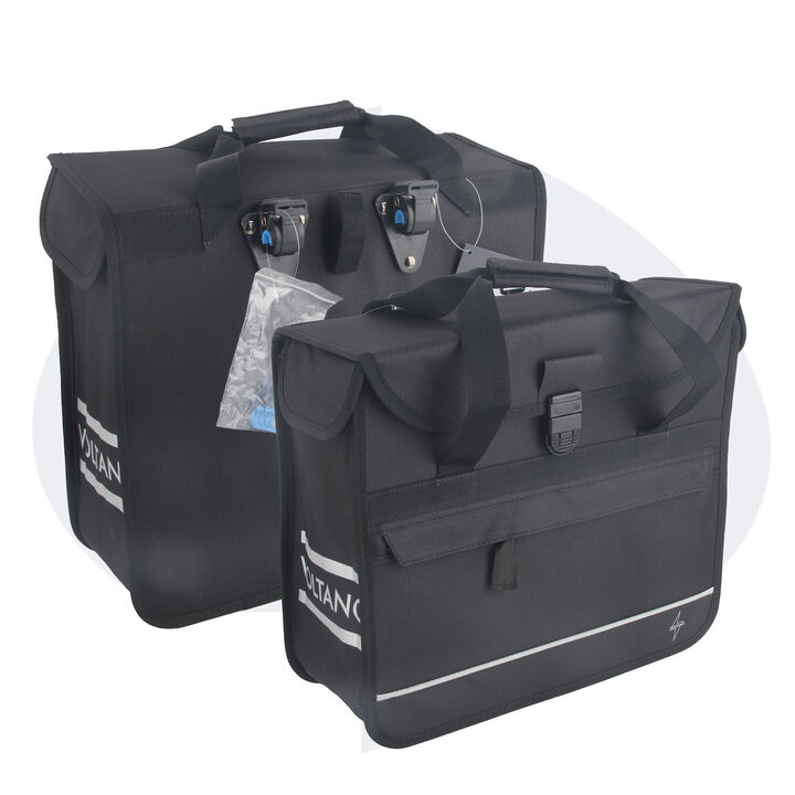 Voltano Voorgevormde Enkele Fietstas / Pakaftas - Zwart - 17L