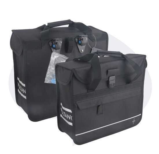 Voltano Voorgevormde Enkele Fietstas / Pakaftas - Zwart - 17L