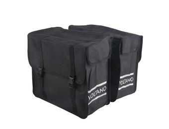 Voltano Dubbele Fietstas XL - Zwart