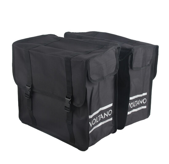 Voltano Dubbele Fietstas XL - Zwart - 48 Liter
