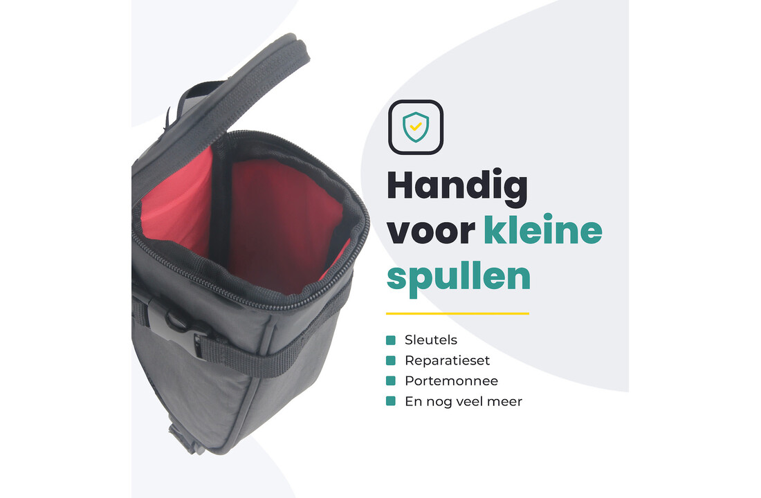 Voltano Luxe Zadeltas - Zwart