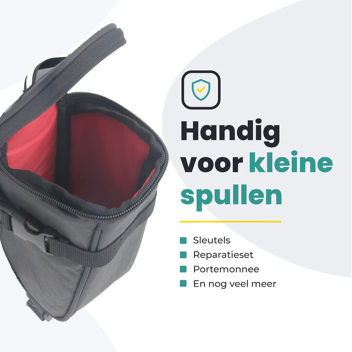 Voltano Luxe Zadeltas - Zwart