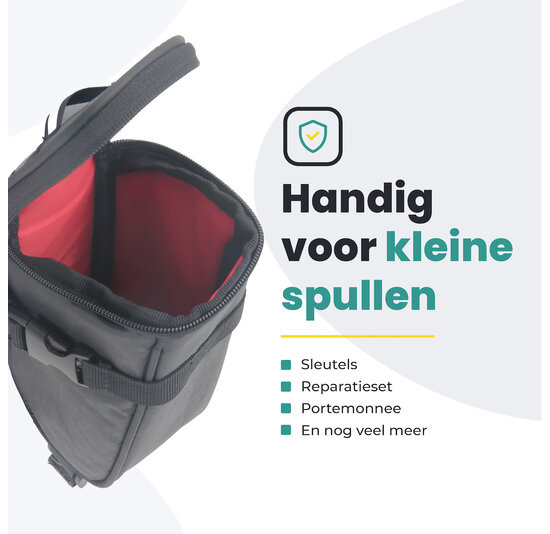 Voltano Luxe Zadeltas - Zwart