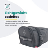 Voltano Luxe Zadeltas - Zwart