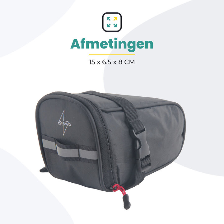 Voltano Luxe Zadeltas - Zwart