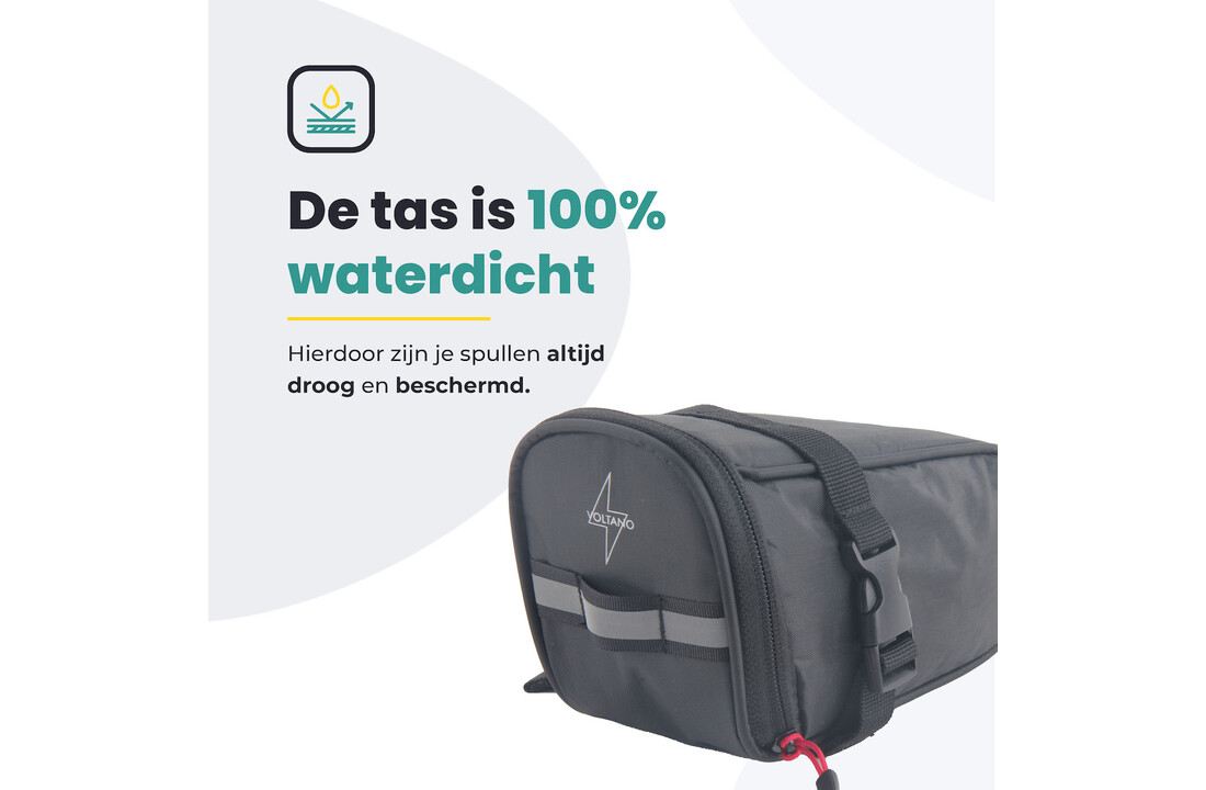 Voltano Luxe Zadeltas - Zwart