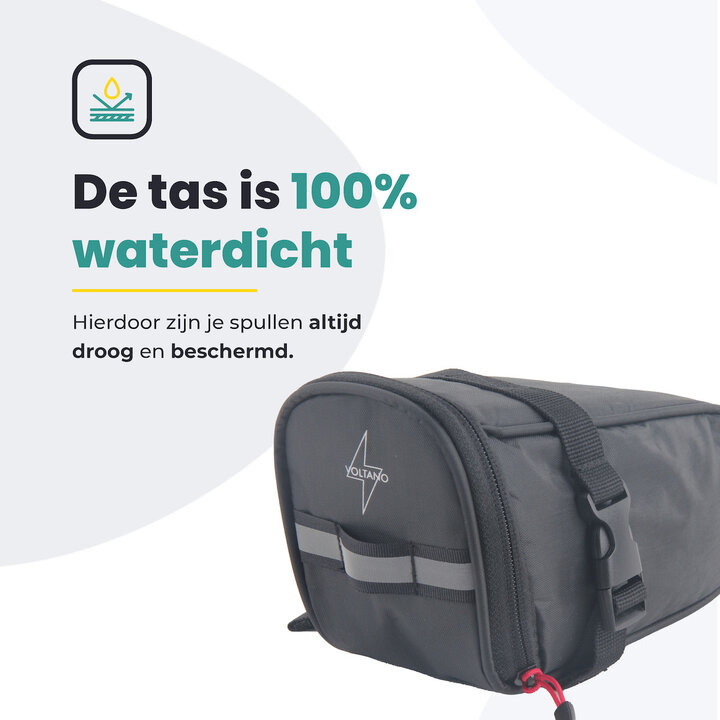 Voltano Luxe Zadeltas - Zwart