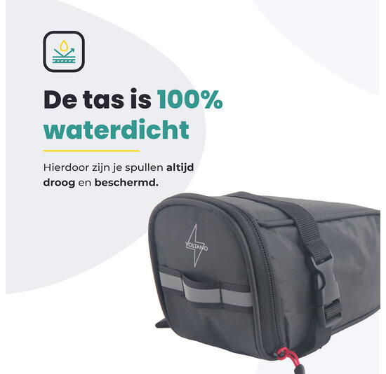 Voltano Luxe Zadeltas - Zwart