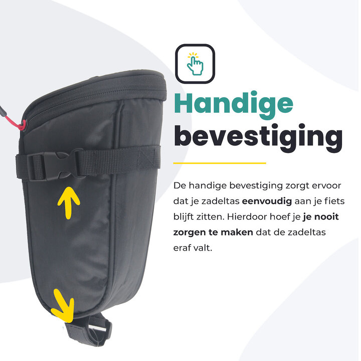 Voltano Luxe Zadeltas - Zwart