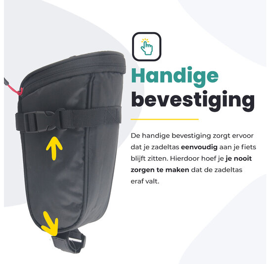 Voltano Luxe Zadeltas - Zwart