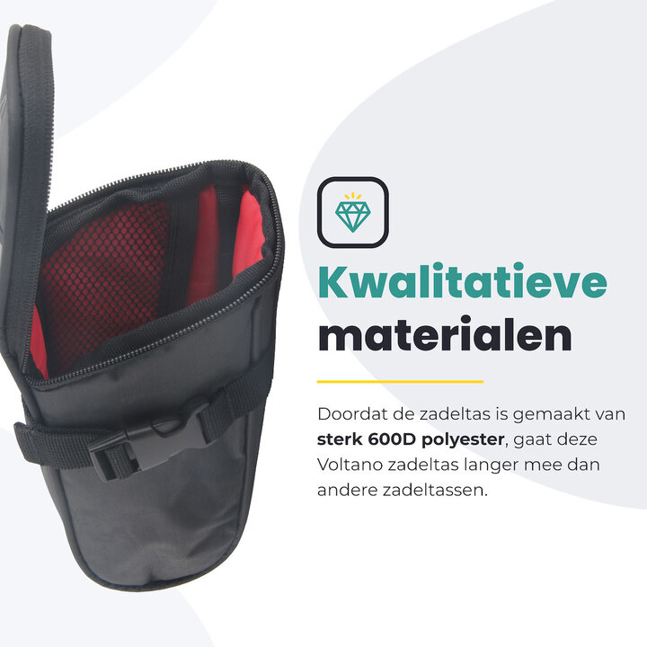 Voltano Luxe Zadeltas - Zwart