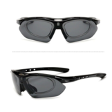 Voltano Fietsbril - Zwart - Incl. 5 Gratis Lenzen En Meer